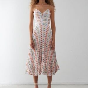 Gorgeous DELFI COLLECTIVE rainbow metallic Aria Dress